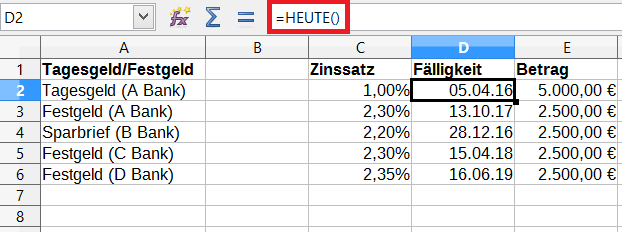 Finanzen mit Excel Teil 3