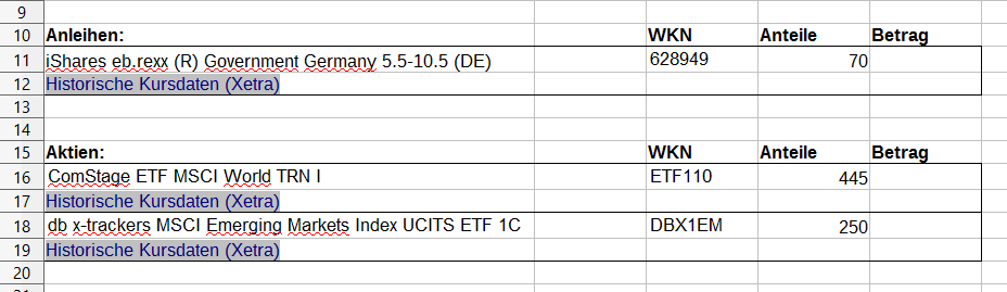 Finanzen mit Excel Teil 3